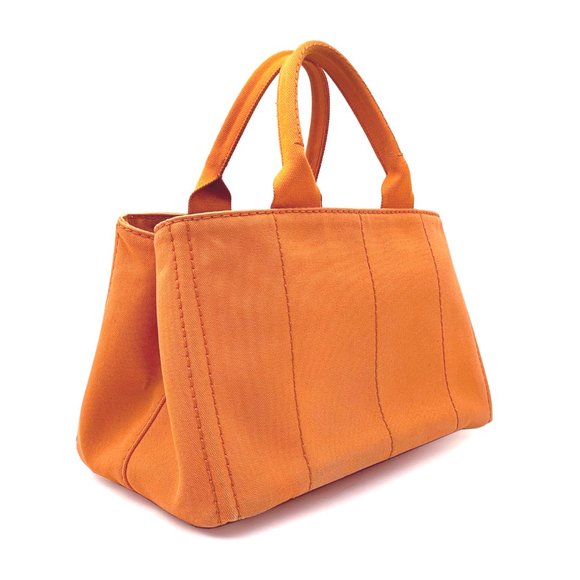 Prada Canapa MM - Orange - Picture 5 of 16